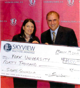 Skyview gives back to York University